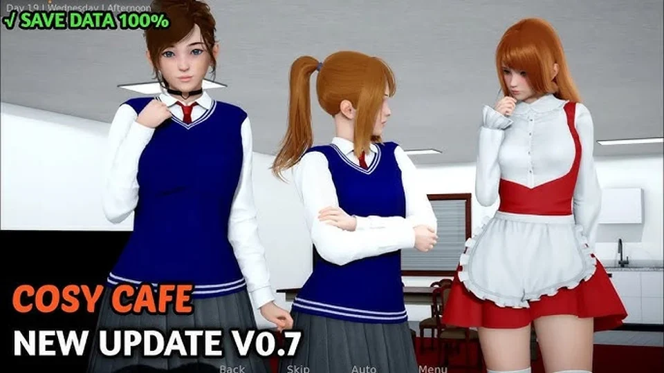 三位制服角色面向镜头的宣传构图