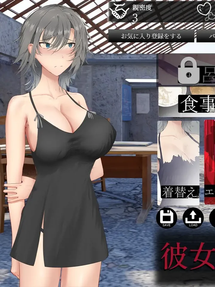 穿黑色连衣裙站在房间里的可可半身画面